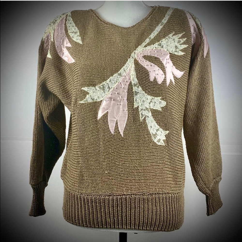 Ce Zanne Embellished Crew Neck Sweater